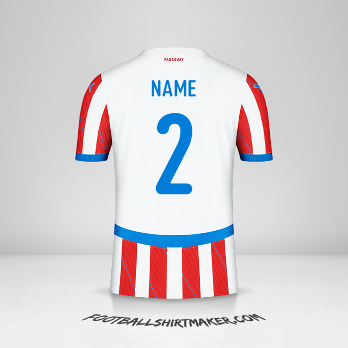 Shirt Paraguay 2024 -  name - 2