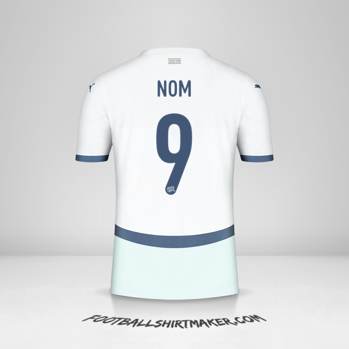 Maillot Suisse 2024 Extérieur -  nom - 9