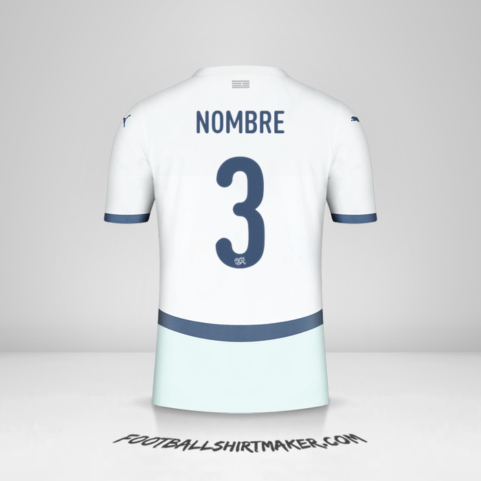 Jersey Suiza 2024 Visita -  nombre - 3