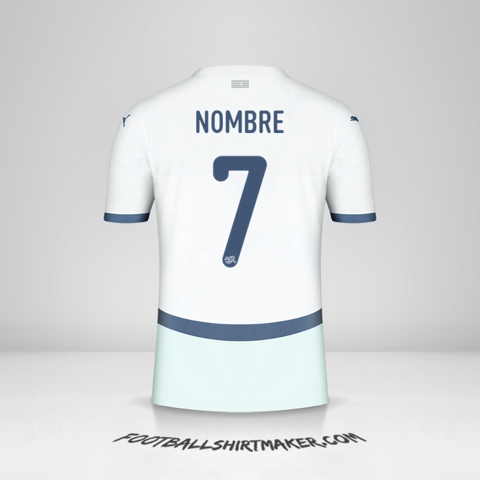 Camiseta Suiza 2024 Visita -  nombre - 7