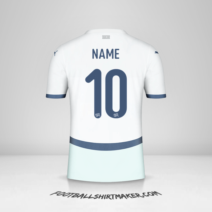 Trikot Schweiz 2024 Auswärts -  name - 10