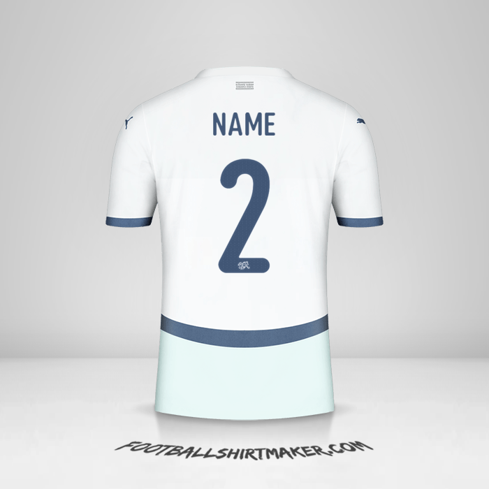 Trikot Schweiz 2024 Auswärts -  name - 2