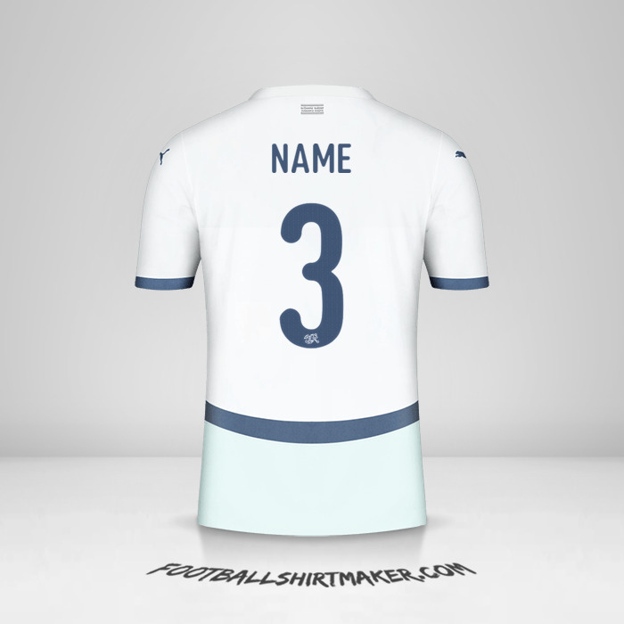Shirt Switzerland 2024 Away -  name - 3