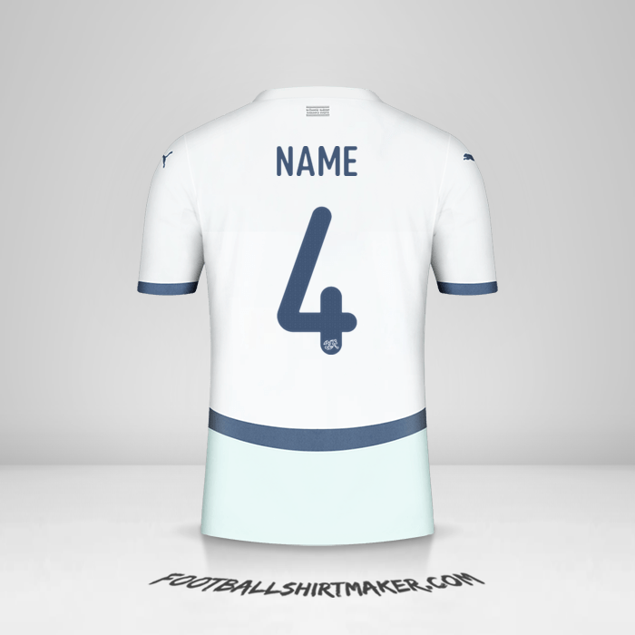 Trikot Schweiz 2024 Auswärts -  name - 4