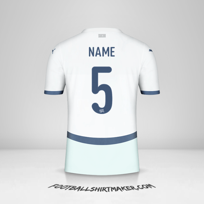 Trikot Schweiz 2024 Auswärts -  name - 5