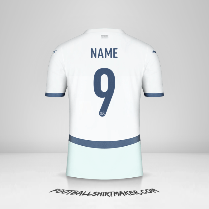 Shirt Switzerland 2024 Away -  name - 9