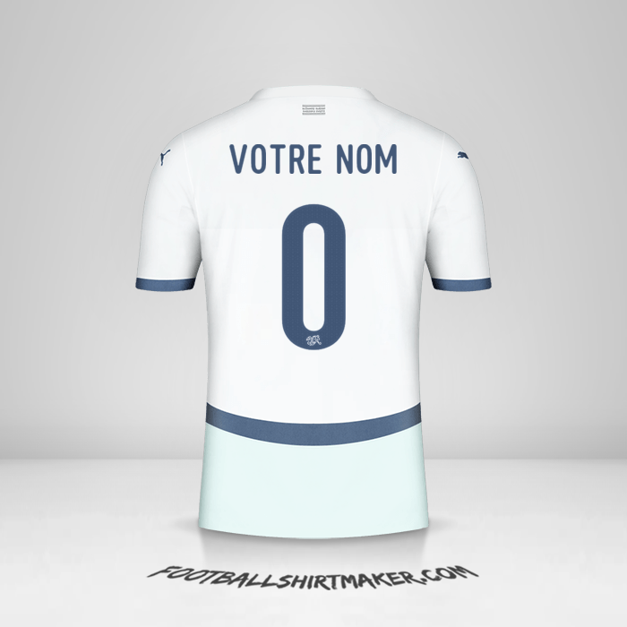 Maillot Suisse 2024 II -  votre nom - 0