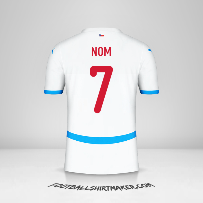 Maillot République Tchèque 2024 Extérieur -  nom - 7