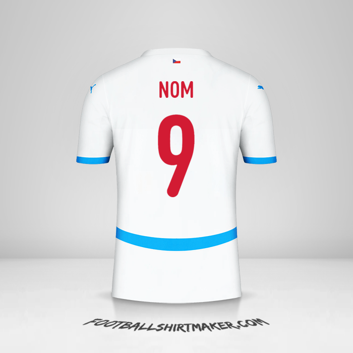 Maillot République Tchèque 2024 Extérieur -  nom - 9