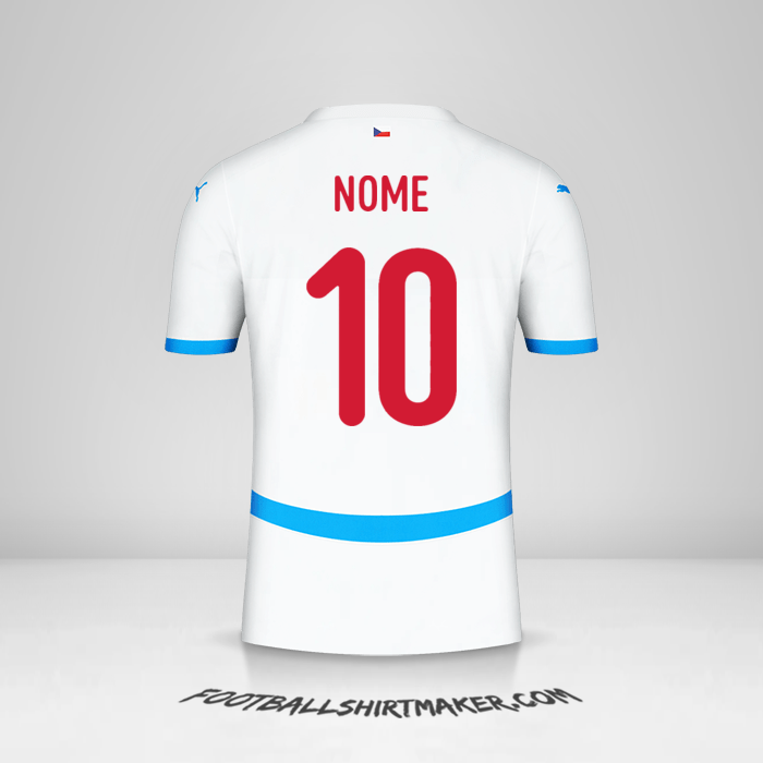 Camisa República Tcheca 2024 Alternativa -  nome - 10