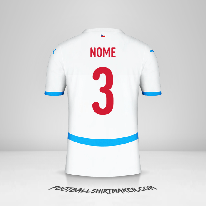 Camisa República Tcheca 2024 Alternativa -  nome - 3