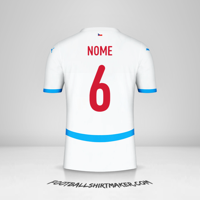 Maglia Repubblica Ceca 2024 Seconda -  nome - 6