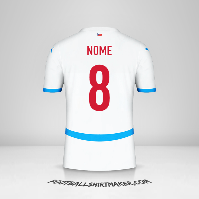 Maglia Repubblica Ceca 2024 Seconda -  nome - 8