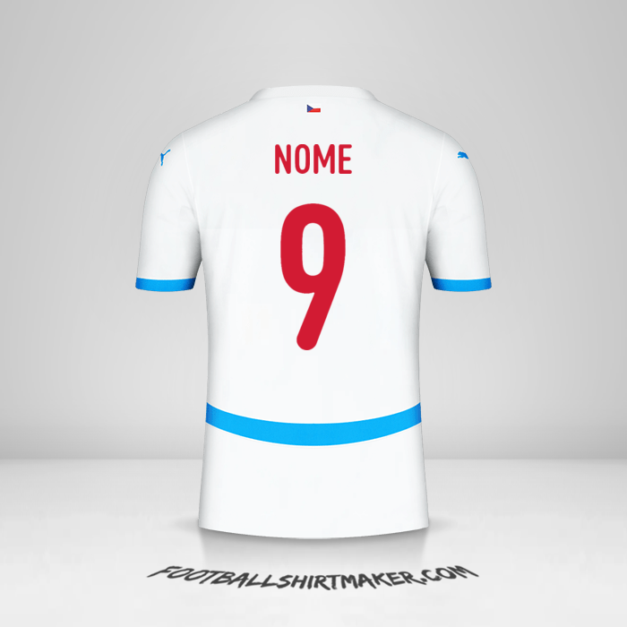 Maglia Repubblica Ceca 2024 Seconda -  nome - 9