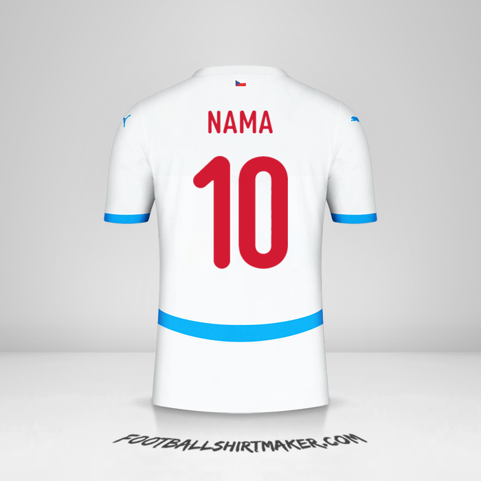 Jersey Republik Ceko 2024 Alternatif -  nama - 10