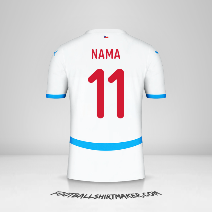 Jersey Republik Ceko 2024 Alternatif -  nama - 11