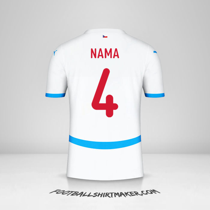Jersey Republik Ceko 2024 Alternatif -  nama - 4