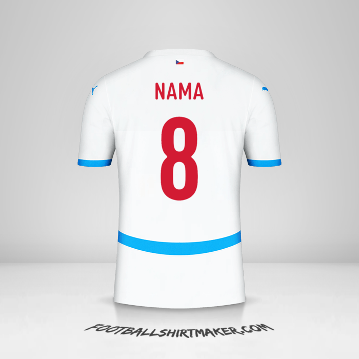 Jersey Republik Ceko 2024 Alternatif -  nama - 8