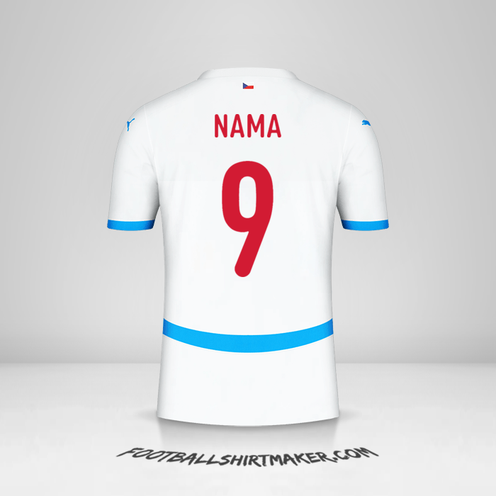 Jersey Republik Ceko 2024 Alternatif -  nama - 9