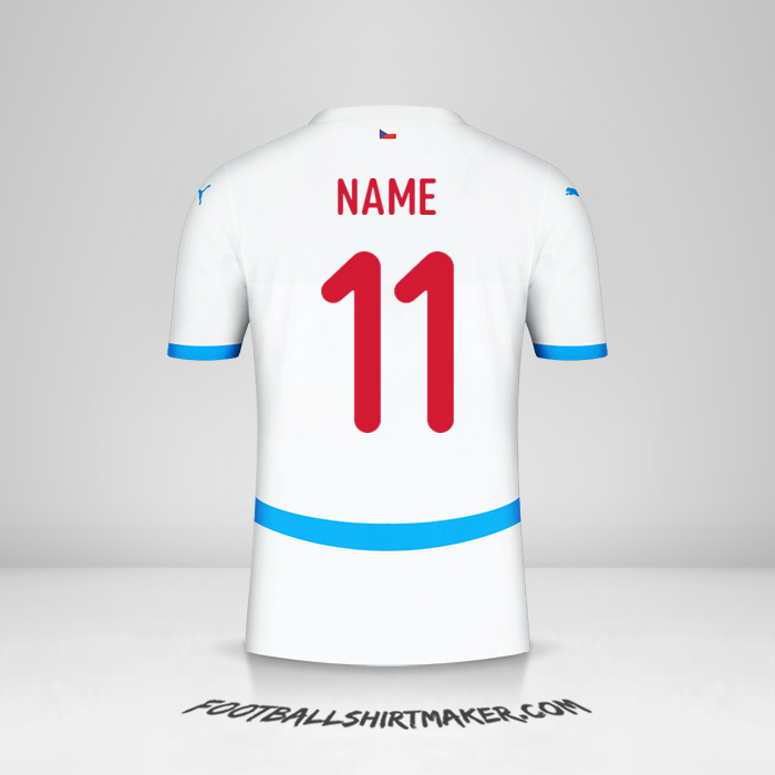 Trikot Tschechien 2024 Auswärts -  name - 11