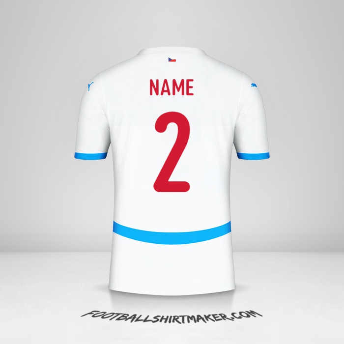 Trikot Tschechien 2024 Auswärts -  name - 2