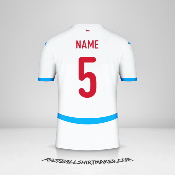 Trikot Tschechien 2024 Auswärts -  name - 5