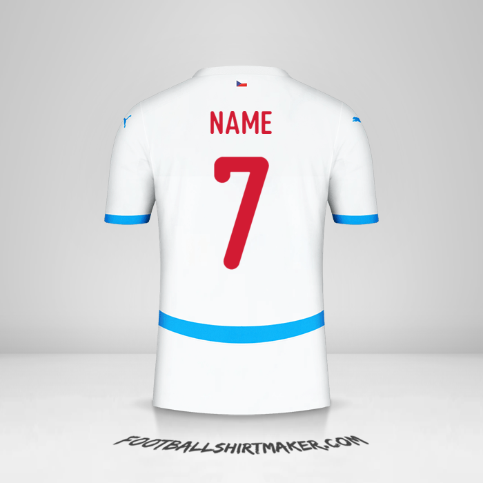 Jersey Czech Republic 2024 Away -  name - 7