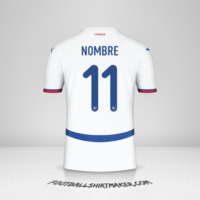 Jersey Serbia 2024 Visita -  nombre - 11
