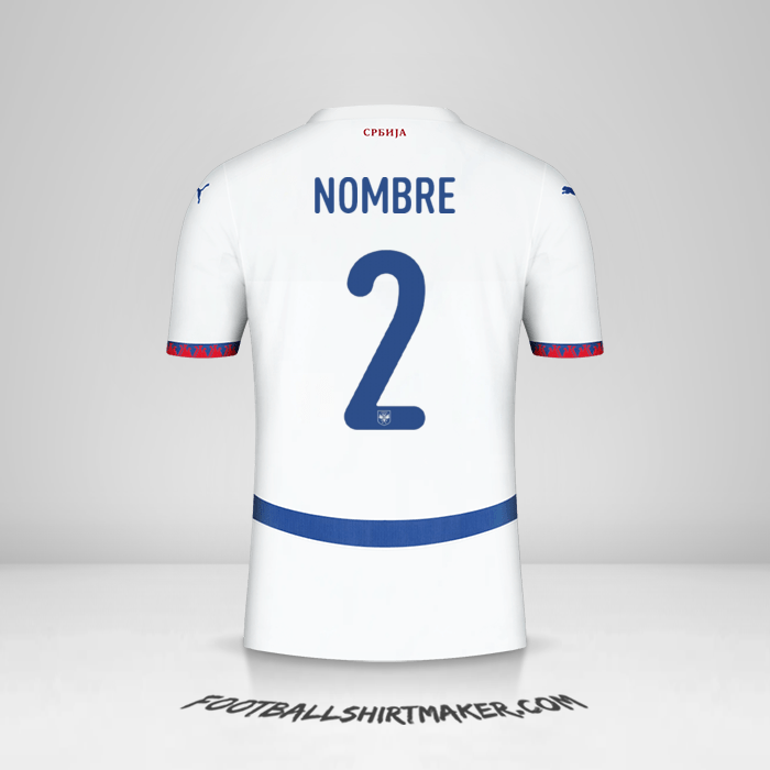 Jersey Serbia 2024 Visita -  nombre - 2