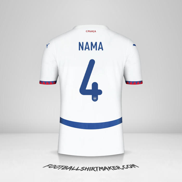 Jersey Serbia 2024 Alternatif -  nama - 4