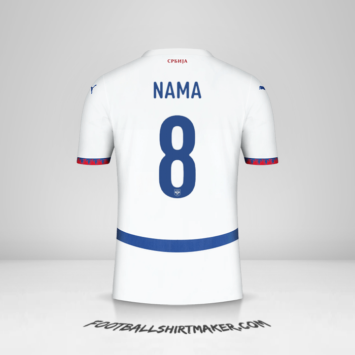 Jersey Serbia 2024 Alternatif -  nama - 8