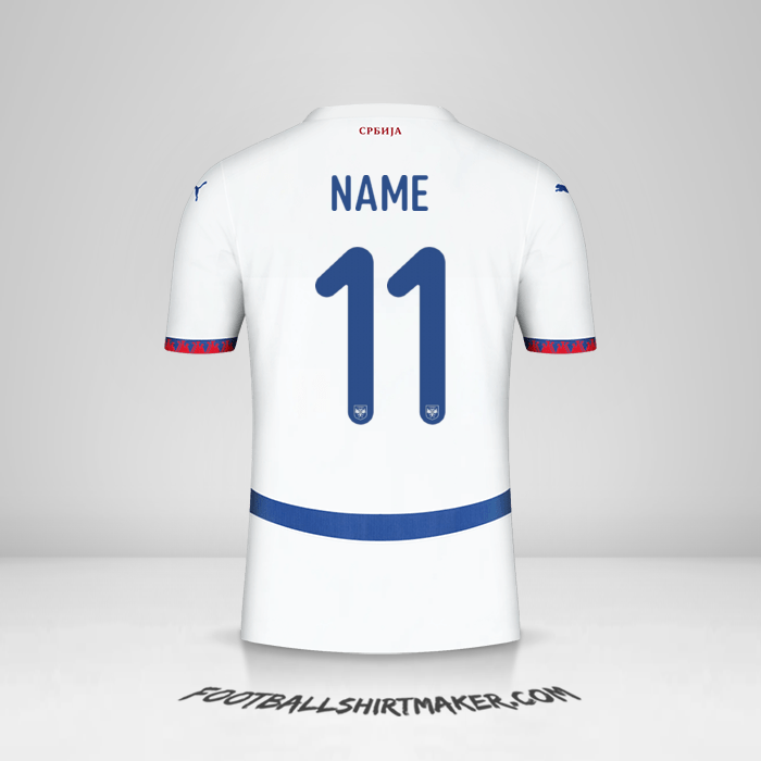 Trikot Serbien 2024 Auswärts -  name - 11