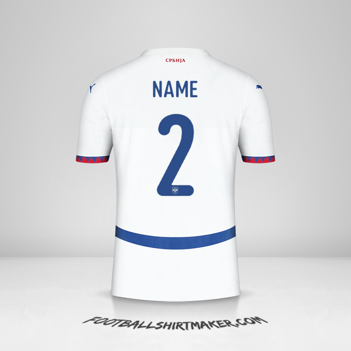 Jersey Serbia 2024 Away -  name - 2