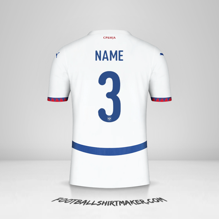 Jersey Serbia 2024 Away -  name - 3
