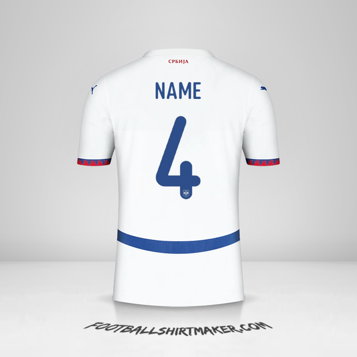 Jersey Serbia 2024 Away -  name - 4