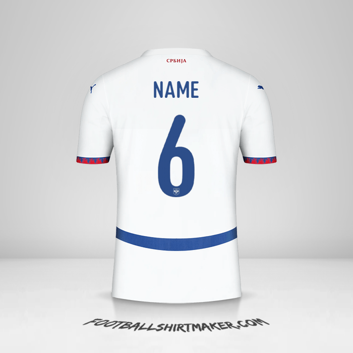 Trikot Serbien 2024 Auswärts -  name - 6