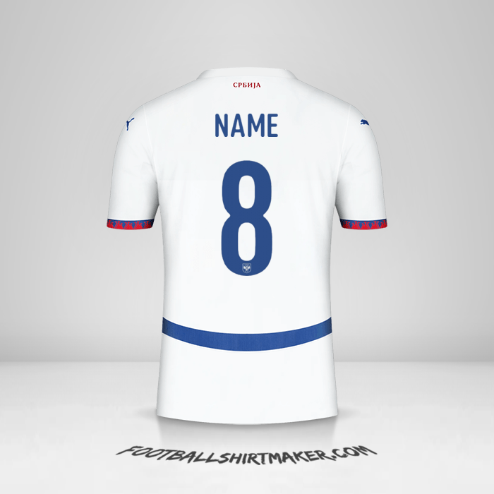 Trikot Serbien 2024 Auswärts -  name - 8