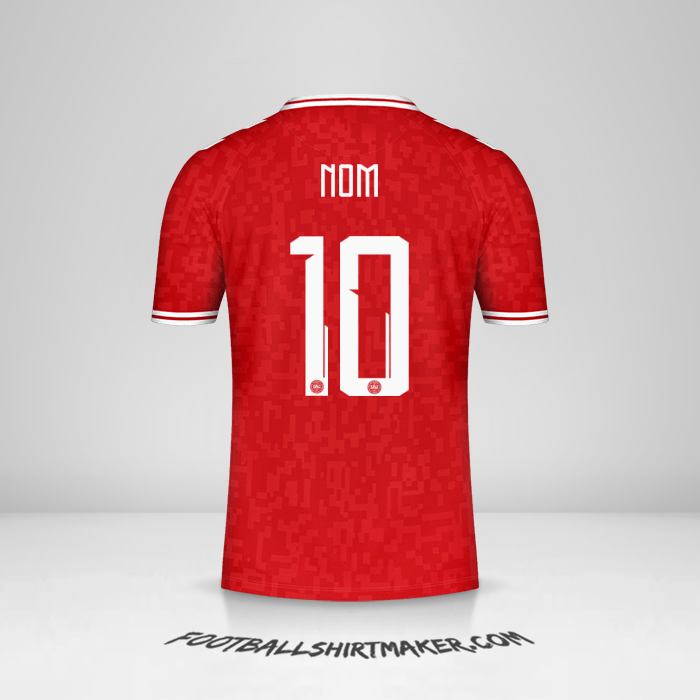 Maillot Danemark 2024 -  nom - 10