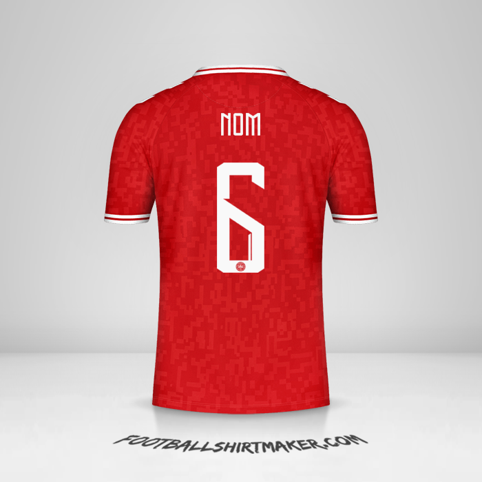Maillot Danemark 2024 -  nom - 6