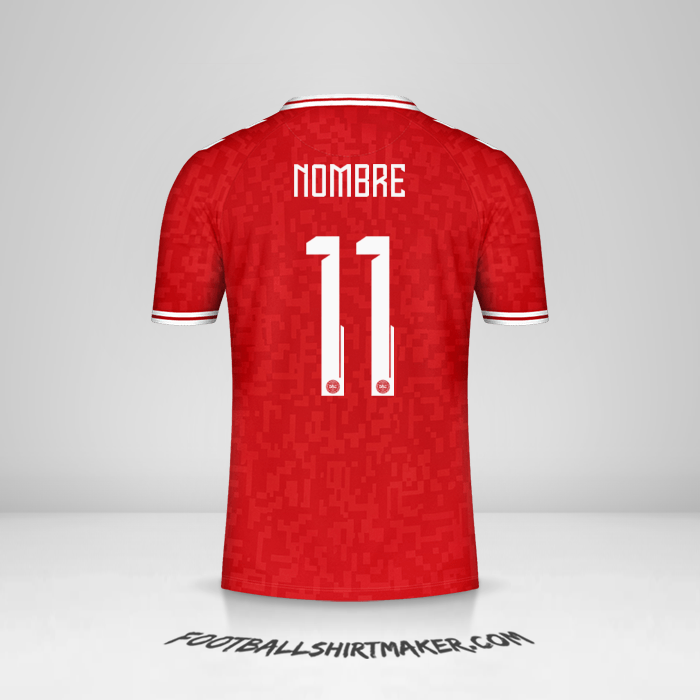 Camiseta Dinamarca 2024 -  nombre - 11