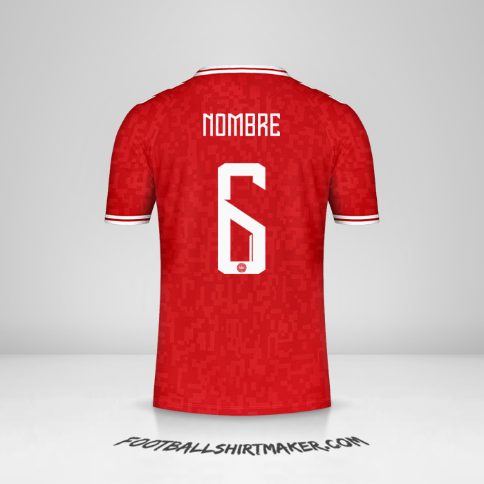 Camiseta Dinamarca 2024 -  nombre - 6