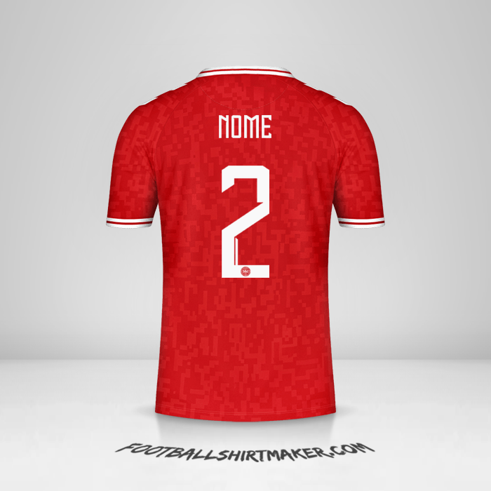 Maglia Danimarca 2024 -  nome - 2