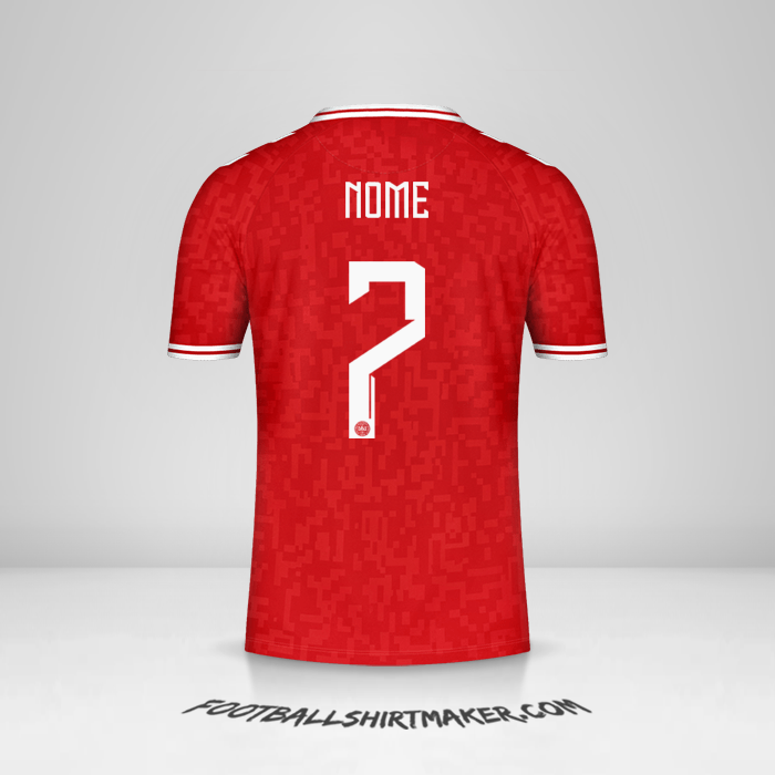 Camisola Dinamarca 2024 -  nome - 7