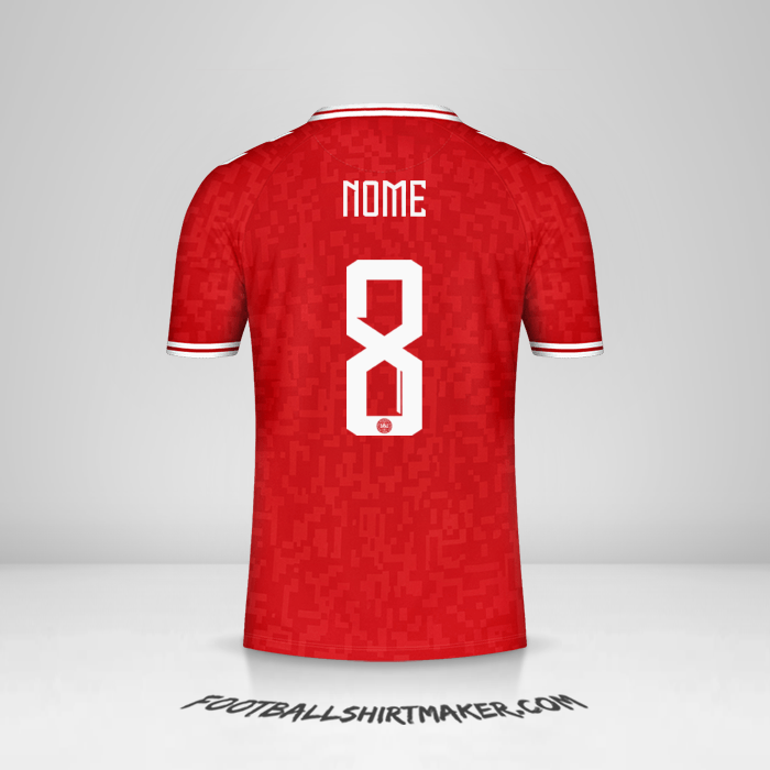 Camisa Dinamarca 2024 -  nome - 8