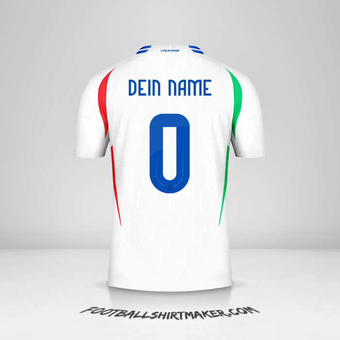 Trikot Italien 2024 II -  dein name - 0