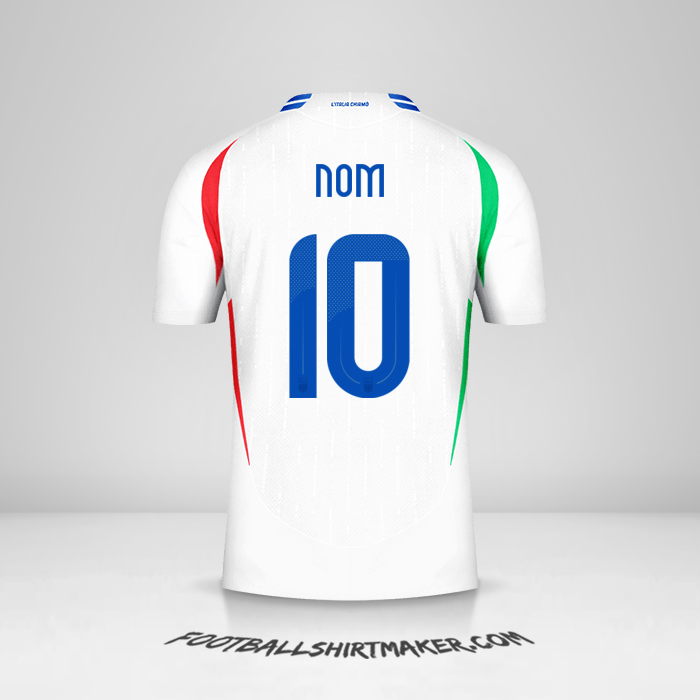 Maillot Italie 2024 Extérieur -  nom - 10