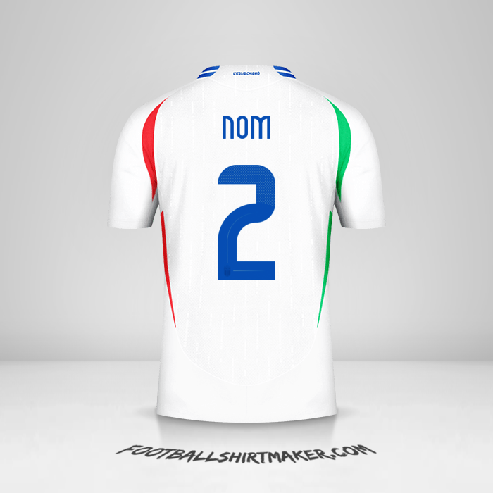Maillot Italie 2024 Extérieur -  nom - 2