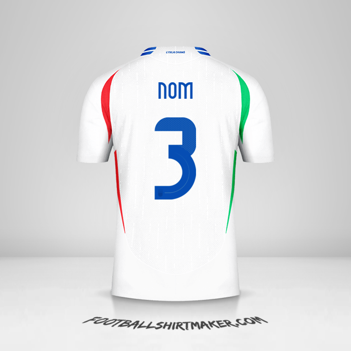 Maillot Italie 2024 Extérieur -  nom - 3