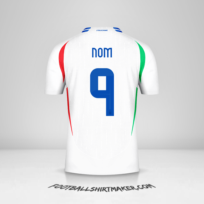 Maillot Italie 2024 Extérieur -  nom - 9