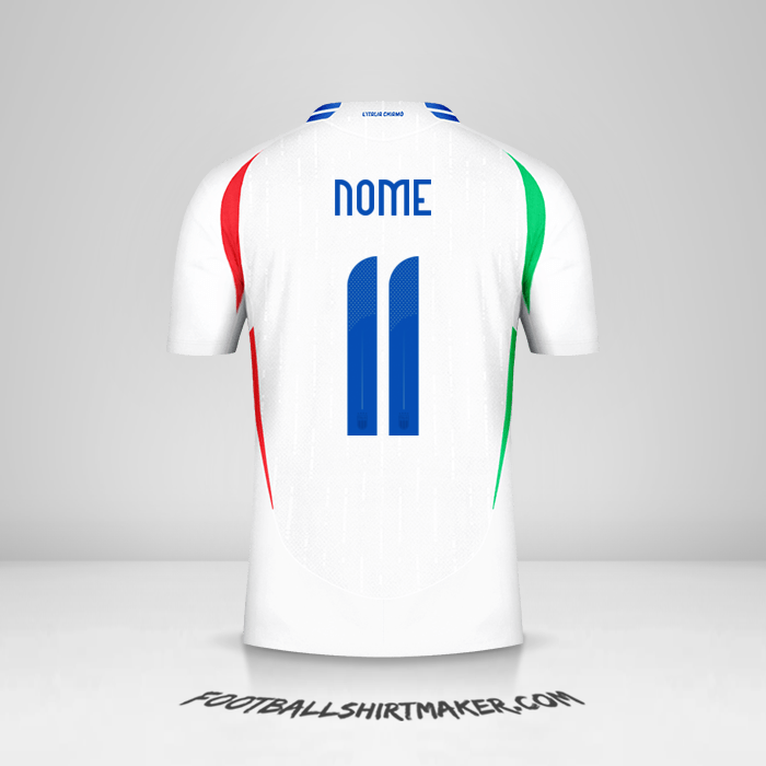 Maglia Italia 2024 Seconda -  nome - 11